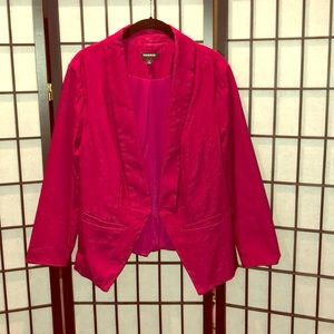 Plum open blazer
